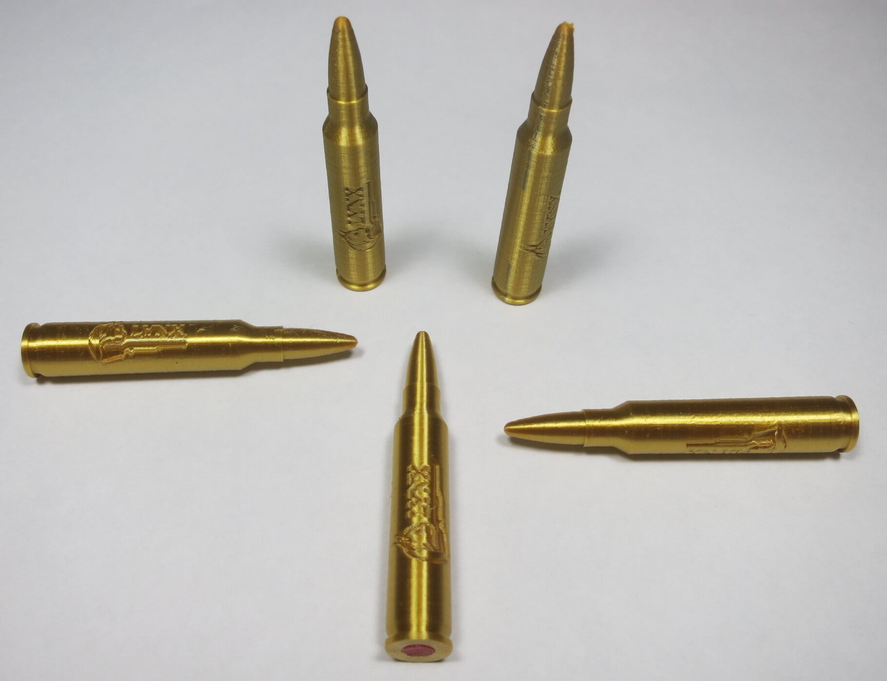 6-223 REMINGTON RUBBER FILLED PRACTICE ROUNDS/ Dummy Rounds/ Snap Caps. 