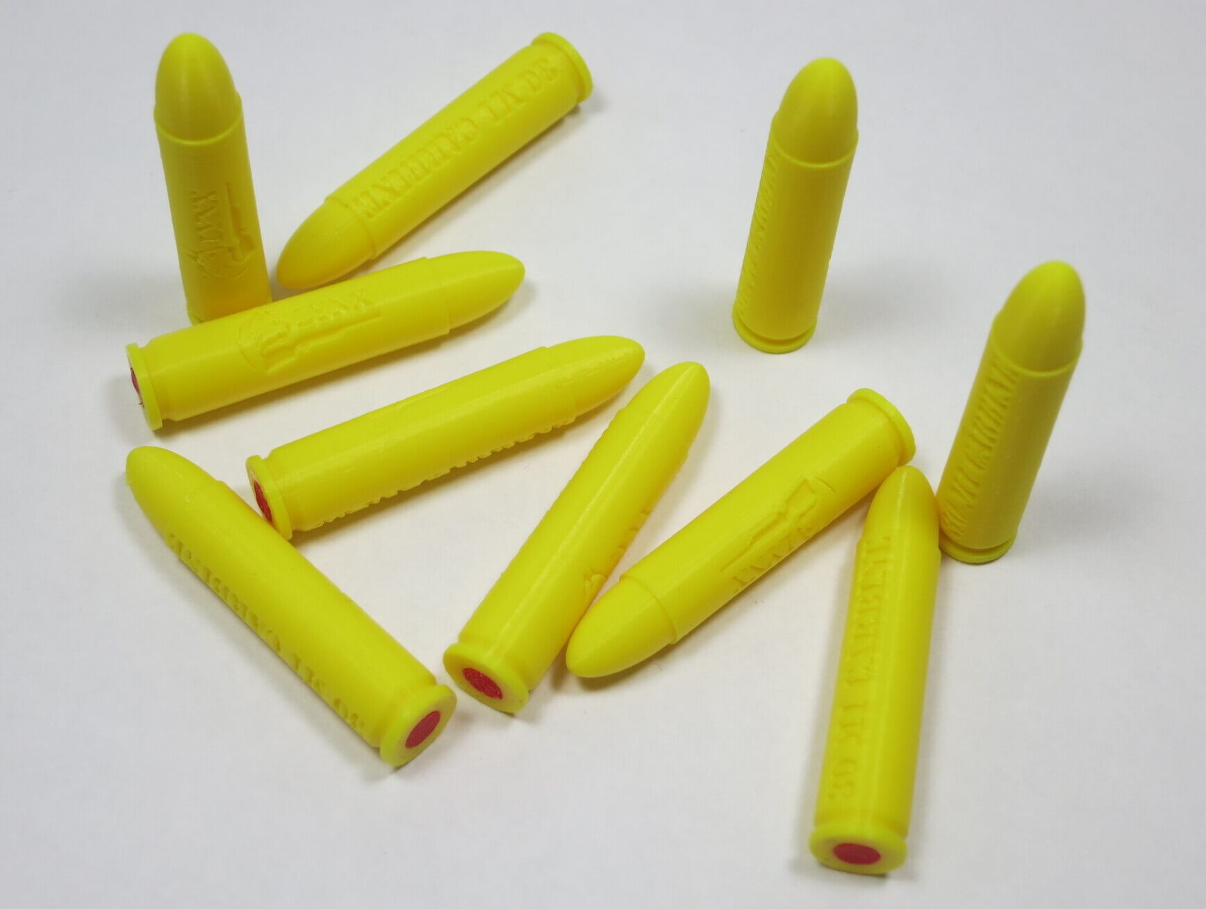 Plastic 30 Carbine Snap Caps Yellow-2