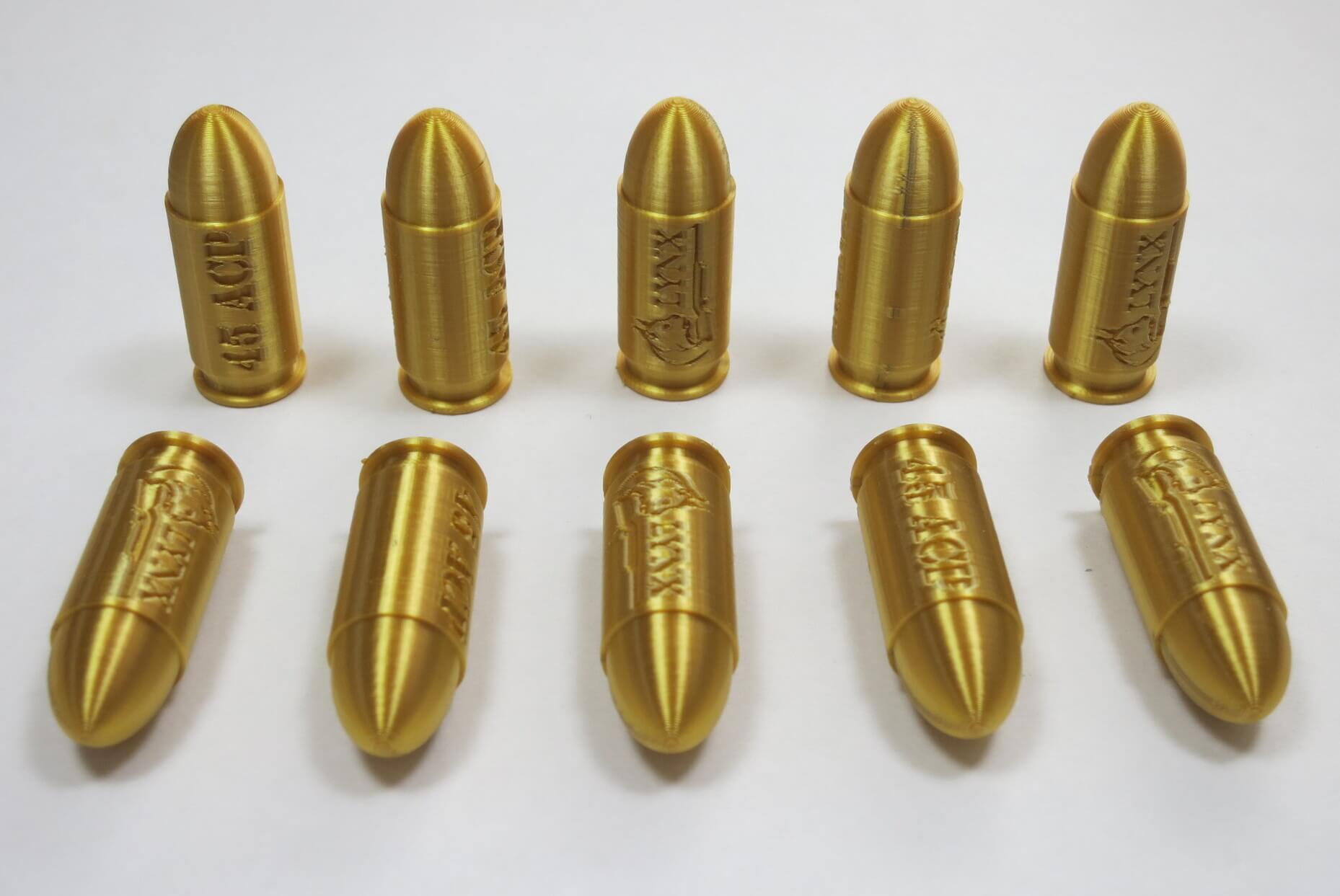 45 ACP plastic snap caps gold-5