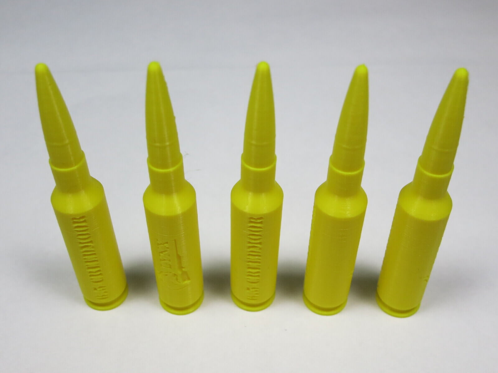 Plastic 6.5 Creedmoor Snap Caps Yellow-3