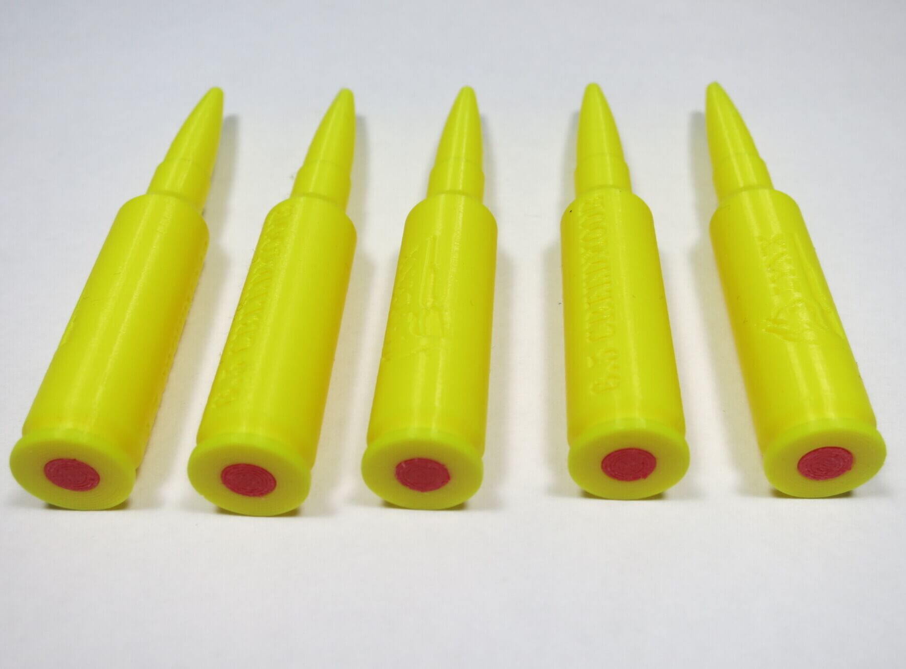 Plastic 6.5 Creedmoor Snap Caps Yellow-5